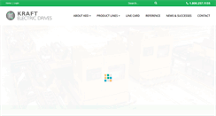 Desktop Screenshot of kraftelectricdrives.com